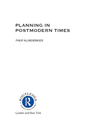 cover image of Planning in Postmodern Times